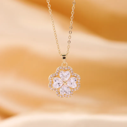 Bloom Crystal Flower Necklace