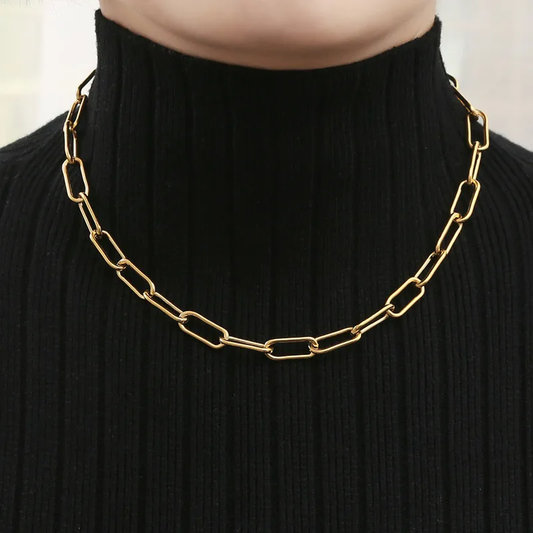 Bold Paperclip Chain Necklace