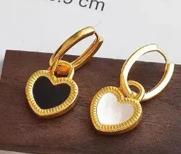 Dual Heart Hoop Earrings